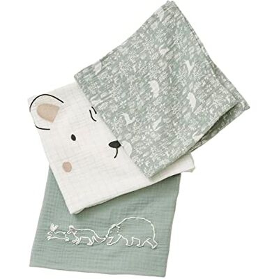 Vertbaudet Lot De 3 Langes En Gaze De Coton Bébé multicolore TU - Publicité Vertbaudet Lot De 3 Langes En Gaze De Coton Bébé multicolore TU - Publicité