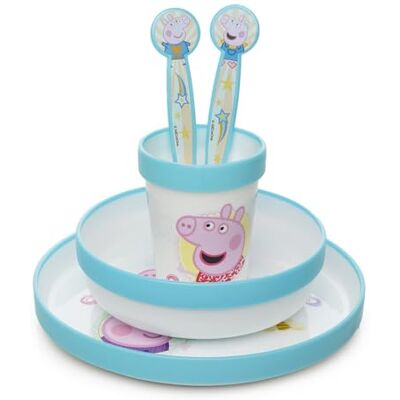 Thermobaby Coffret repas complet Peppa Pig antidérapant - Publicité Thermobaby Coffret repas complet Peppa Pig antidérapant - Publicité