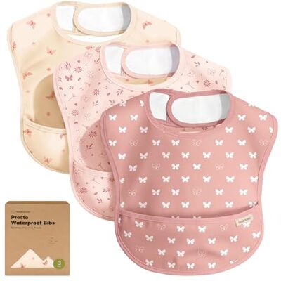 KeaBabies Lot de 3 bavoirs imperméables pour manger – Bavoirs légers avec récupérateur nourriture, résistants aux taches, bébés,garçons,bébés,bavoirs bébé (Butterflies) - Publicité KeaBabies Lot de 3 bavoirs imperméables pour manger – Bavoirs légers avec récupérateur nourriture, résistants aux taches, bébés,garçons,bébés,bavoirs bébé (Butterflies) - Publicité