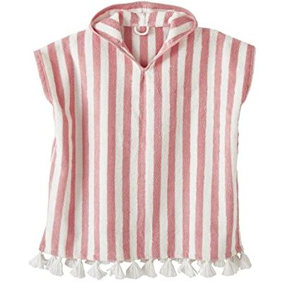 VERTBAUDET Poncho De Bain Enfant À Rayures Éponge rose 4/6A - Publicité VERTBAUDET Poncho De Bain Enfant À Rayures Éponge rose 4/6A - Publicité