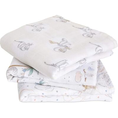 aden + anais Musy-Langes prélavés en Mousseline 100% Coton, Lot de 3 Langes absorbants, Bébé Garçon, Bébé Fille, Pratiques, Très Doux, Respirants, 70x70cm, Imprimé My Darling Dumbo - Publicité aden + anais Musy-Langes prélavés en Mousseline 100% Coton, Lot de 3 Langes absorbants, Bébé Garçon, Bébé Fille, Pratiques, Très Doux, Respirants, 70x70cm, Imprimé My Darling Dumbo - Publicité