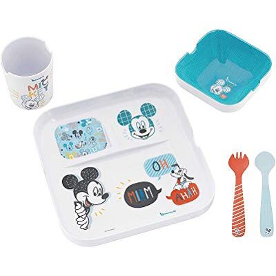 Badabulle Disney Baby Mickey Coffret Repas - Publicité Badabulle Disney Baby Mickey Coffret Repas - Publicité