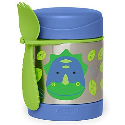 Skip Hop Zoo Insulated Food Jar, Dino - Publicité Skip Hop Zoo Insulated Food Jar, Dino - Publicité