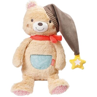 Fehn veilleuse ours peluche et aide au sommeil avec broderie Glow-in-The-Dark et module veilleuse, pour bébés et enfants à partir de 0 mois - Publicité Fehn veilleuse ours peluche et aide au sommeil avec broderie Glow-in-The-Dark et module veilleuse, pour bébés et enfants à partir de 0 mois - Publicité