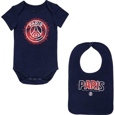 Paris Saint-Germain Body Bavoir bébé PSG Collection Officielle 12 Mois - Publicité Paris Saint-Germain Body Bavoir bébé PSG Collection Officielle 12 Mois - Publicité