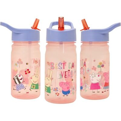 Peppa Pig - Nostalgia - Pink - 400ml - Bouteille d'eau - Publicité Peppa Pig - Nostalgia - Pink - 400ml - Bouteille d'eau - Publicité