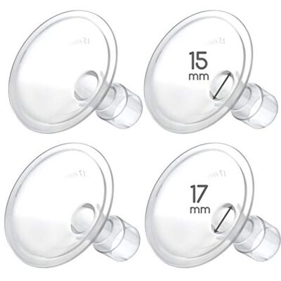 Maymom Plaque MyFit de 15,17 mm Compatible avec le Medela personnel de pompe à pression Medela Freestyle, Harmony, Maxi, Freestyle Flex Connexion à Breit/étroite - Publicité Maymom Plaque MyFit de 15,17 mm Compatible avec le Medela personnel de pompe à pression Medela Freestyle, Harmony, Maxi, Freestyle Flex Connexion à Breit/étroite - Publicité