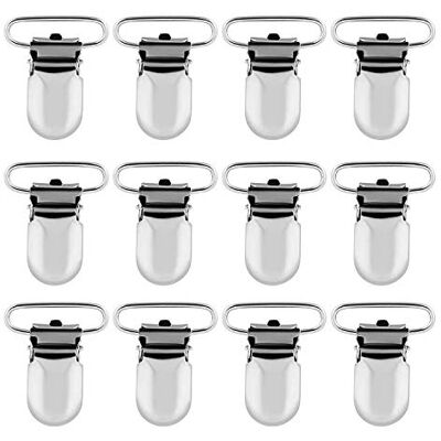 LIHAO Pince à Sucette Bretelle Attache Clip en Métal, 12 Pièces Clips de Rechange Robustes pour Bretelles Draps de Lit Artisanat et Bricolage (12pcs) - Publicité LIHAO Pince à Sucette Bretelle Attache Clip en Métal, 12 Pièces Clips de Rechange Robustes pour Bretelles Draps de Lit Artisanat et Bricolage (12pcs) - Publicité