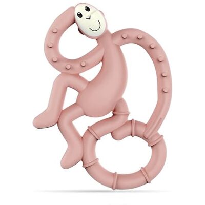 Matchstick Monkey , Antimicrobial Silicone Teether, Easy To Grip, BPA Free, 3 Months Old plus, 10 cm, Dusty Pink Mini Monkey - Publicité Matchstick Monkey , Antimicrobial Silicone Teether, Easy To Grip, BPA Free, 3 Months Old plus, 10 cm, Dusty Pink Mini Monkey - Publicité