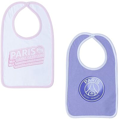 PSG 2 x bavoirs bébé fille Collection officielle PARIS SAINT GERMAIN - Publicité PSG 2 x bavoirs bébé fille Collection officielle PARIS SAINT GERMAIN - Publicité