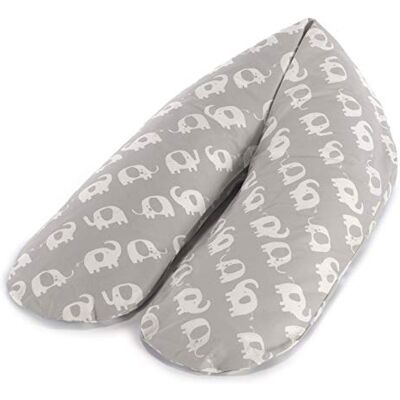Theraline Le confort Coussin d'allaitement – 180 cm – Garnissage d'épeautre – avec housse éléphant - Publicité Theraline Le confort Coussin d'allaitement – 180 cm – Garnissage d'épeautre – avec housse éléphant - Publicité