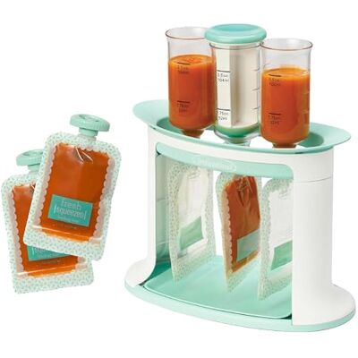 Infantino Squeeze Station - Station de remplissage pour sachets de purée pour bébé - Publicité Infantino Squeeze Station - Station de remplissage pour sachets de purée pour bébé - Publicité