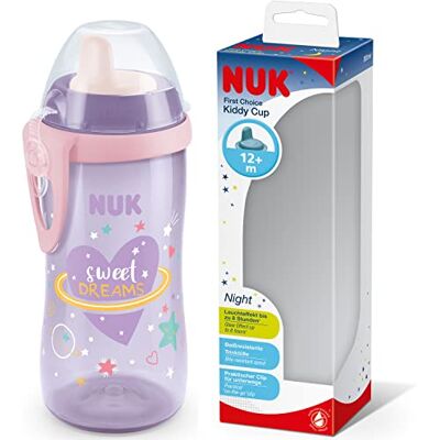 NUK Kiddy Cup Night Gobelet pour Tout-petits 12+ Mois 300 ml Anti-fuite - Gobelet pour enfants - Publicité NUK Kiddy Cup Night Gobelet pour Tout-petits 12+ Mois 300 ml Anti-fuite - Gobelet pour enfants - Publicité