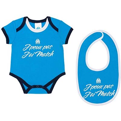 OLYMPIQUE DE MARSEILLE Ensemble Body + Bavoir Om Collection Officielle Taille Bébé 24 Mois - Publicité OLYMPIQUE DE MARSEILLE Ensemble Body + Bavoir Om Collection Officielle Taille Bébé 24 Mois - Publicité