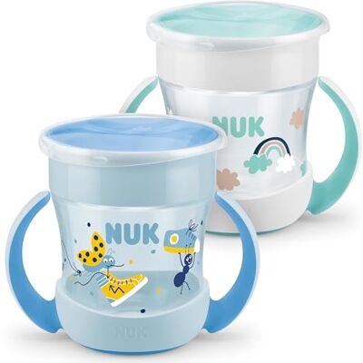 NUK Mini Magic Cup Tasse à Bec 360 Anti-Fuite 6+ Mois Poignées Faciles à Saisir - Gobelet Doseur - Publicité NUK Mini Magic Cup Tasse à Bec 360 Anti-Fuite 6+ Mois Poignées Faciles à Saisir - Gobelet Doseur - Publicité