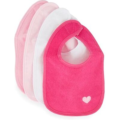 BIECO Set de 4 Bavoirs Pratiques pour Bébé Rose Vif - Publicité BIECO Set de 4 Bavoirs Pratiques pour Bébé Rose Vif - Publicité