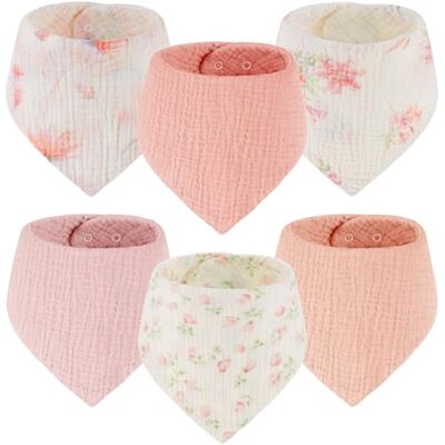 Yukkidds Bavoirs Bandana Bébé Naissance en Mousseline de Coton - Publicité Yukkidds Bavoirs Bandana Bébé Naissance en Mousseline de Coton - Publicité