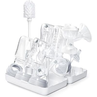Termichy Sechoir Biberon avec Bac à Eau Amovible, Séchoir pour Bébé Idéal pour Les Bouteilles, Tétines, Tasses, Pièces de Pompe et Accessoires (Blanc) - Publicité Termichy Sechoir Biberon avec Bac à Eau Amovible, Séchoir pour Bébé Idéal pour Les Bouteilles, Tétines, Tasses, Pièces de Pompe et Accessoires (Blanc) - Publicité