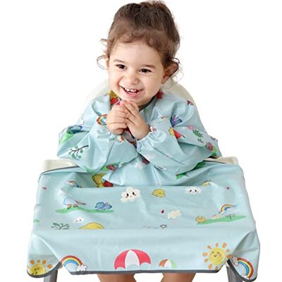 PewinGo Bavoir Bebe & Bavoir de Sevrage Avec Manches - Publicité PewinGo Bavoir Bebe & Bavoir de Sevrage Avec Manches - Publicité