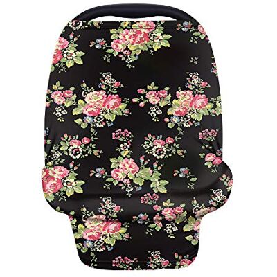 Wanyint Housses de siège de voiture vintage à motif floral, multi-usages – Couverture d'allaitement, panier de courses, chaise haute – Douces, extensibles, et polyvalentes pour bébé et maman - Publicité Wanyint Housses de siège de voiture vintage à motif floral, multi-usages – Couverture d'allaitement, panier de courses, chaise haute – Douces, extensibles, et polyvalentes pour bébé et maman - Publicité