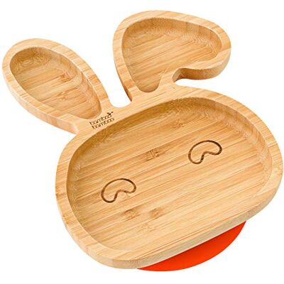 bamboo bamboo Ventouse en bambou pour bébés Ventouse pour nourrissons, non toxique, en bambou naturel qui reste frais au toucher pour le sevrage du bébé. (lapin-orange) - Publicité bamboo bamboo Ventouse en bambou pour bébés Ventouse pour nourrissons, non toxique, en bambou naturel qui reste frais au toucher pour le sevrage du bébé. (lapin-orange) - Publicité
