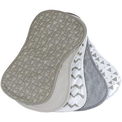 Monsieur Bébé Lot de 5 bavoirs bébé pour épaule 100% coton - Publicité Monsieur Bébé Lot de 5 bavoirs bébé pour épaule 100% coton - Publicité