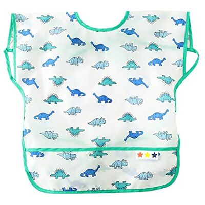 Happy Cherry Tablier Bébé de Sans Manches pour Manger et Peinture Bavoir Repas Imperméable Bavette Motif de Dinosaure pour Garçons Filles Vert Taille M(6-36 Mois) - Publicité Happy Cherry Tablier Bébé de Sans Manches pour Manger et Peinture Bavoir Repas Imperméable Bavette Motif de Dinosaure pour Garçons Filles Vert Taille M(6-36 Mois) - Publicité