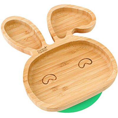 bamboo bamboo Ventouse en bambou pour bébés Ventouse pour nourrissons, non toxique, en bambou naturel qui reste frais au toucher pour le sevrage du bébé. (lapin-vert) - Publicité bamboo bamboo Ventouse en bambou pour bébés Ventouse pour nourrissons, non toxique, en bambou naturel qui reste frais au toucher pour le sevrage du bébé. (lapin-vert) - Publicité