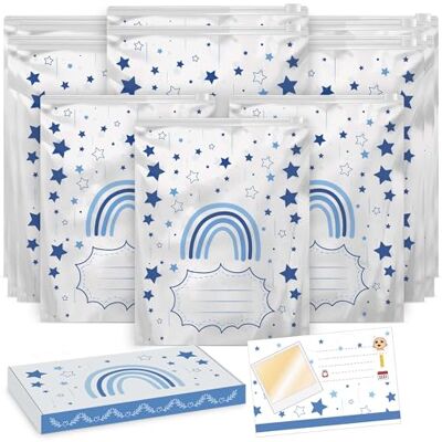 LILNJOY Lot de 15 sacs de changement de bébé hôpital (bleu) – 10 grands et 5 petits sachets de bébé hôpital réutilisable pour la maternelle et les voyages – Idée cadeau précieux pour les futures - Publicité LILNJOY Lot de 15 sacs de changement de bébé hôpital (bleu) – 10 grands et 5 petits sachets de bébé hôpital réutilisable pour la maternelle et les voyages – Idée cadeau précieux pour les futures - Publicité