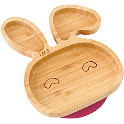 bamboo bamboo Ventouse en bambou pour bébés Ventouse pour nourrissons, non toxique, en bambou naturel qui reste frais au toucher pour le sevrage du bébé. (lapin-cerise) - Publicité bamboo bamboo Ventouse en bambou pour bébés Ventouse pour nourrissons, non toxique, en bambou naturel qui reste frais au toucher pour le sevrage du bébé. (lapin-cerise) - Publicité