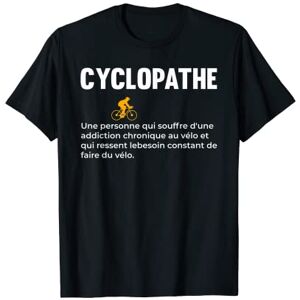 Vélo Humour Cycliste Cadeau Drôle Vélo Cyclopathe Faire Du Vélo Cycliste Cyclisme T-Shirt - Publicité