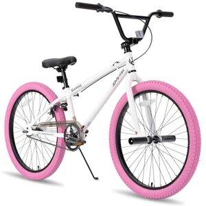 JOYSTAR Gemsbok 24 Pouces Freestyle BMX pour Les Filles de 8 à 13 Ans, 20 Pouces vélo pour Enfants, Blanc - Publicité JOYSTAR Gemsbok 24 Pouces Freestyle BMX pour Les Filles de 8 à 13 Ans, 20 Pouces vélo pour Enfants, Blanc - Publicité