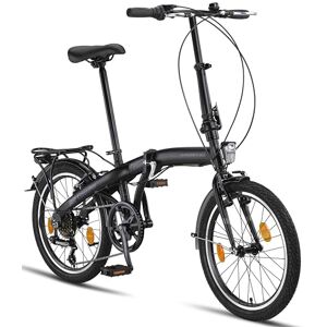 Licorne Bike CONSERES Vélo pliant Premium 20 pouces pour hommes et femmes 6 vitesses Noir - Publicité Licorne Bike CONSERES Vélo pliant Premium 20 pouces pour hommes et femmes 6 vitesses Noir - Publicité