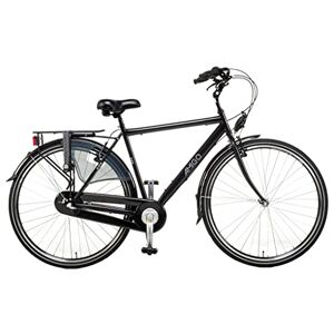 Amigo Bright Vélos de ville pour hommes Vélo pour hommes 28 pouces Convient à partir de 165-170 cm Shimano 3 vitesses Vélo de ville avec frein à main, béquilles pour vélo et éclairage Noir - Publicité