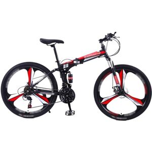 GLSQBVRP Vélo De Montagne Pliable 24"/26" À Double Suspension, 21 Vitesses, Cadre en Acier À Haute Teneur en Carbone, pour Adultes, Hommes, Femmes Et Adolescents B,24 inch - Publicité GLSQBVRP Vélo De Montagne Pliable 24"/26" À Double Suspension, 21 Vitesses, Cadre en Acier À Haute Teneur en Carbone, pour Adultes, Hommes, Femmes Et Adolescents B,24 inch - Publicité