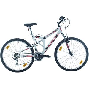 Multibrand Distribution Probike Extreme 26 Pouces VTT Tout Suspendu 18 Vitesses, vélo Homme et vélo Femme, Convient de 155-180 cm (Blanc Rouge Mat) - Publicité Multibrand Distribution Probike Extreme 26 Pouces VTT Tout Suspendu 18 Vitesses, vélo Homme et vélo Femme, Convient de 155-180 cm (Blanc Rouge Mat) - Publicité