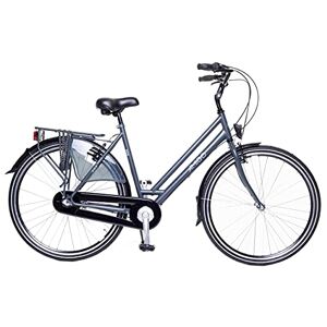 Amigo Bright Vélo de Ville pour Femme Vélo 28pouces Convient à partir de 170-175 cm Dérailleur Shimano 3vitesses Vélo de Ville avec Frein à Main, béquilles pour vélo et éclairage Gris - Publicité