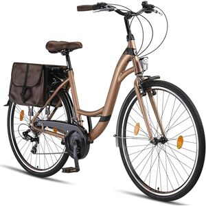 Licorne Bike Stella Plus Premium City Bike en 28 pouces Vélo en aluminium pour filles, garçons, hommes et femmes 21 vitesses Vélo hollandais (28 pouces, doré) - Publicité Licorne Bike Stella Plus Premium City Bike en 28 pouces Vélo en aluminium pour filles, garçons, hommes et femmes 21 vitesses Vélo hollandais (28 pouces, doré) - Publicité