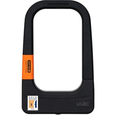 ULAC Soloist Pro Antivol en U en acier robuste pour vélo, vélo électrique et scooter, accrédité UK Sold Secure - Publicité ULAC Soloist Pro Antivol en U en acier robuste pour vélo, vélo électrique et scooter, accrédité UK Sold Secure - Publicité