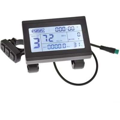 Carpango Écran LCD pour vélo électrique KT LCD3 pour contrôleurs série KT 24 V 36 V 48 V LCD pour vélo électrique - Publicité Carpango Écran LCD pour vélo électrique KT LCD3 pour contrôleurs série KT 24 V 36 V 48 V LCD pour vélo électrique - Publicité