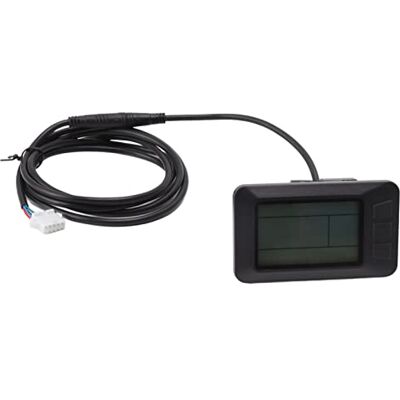 PODSJD Compteur Vélos Électriques Multifonction – Écran LCD 5 Broches Compatible 24V 36V 48V avec Affichage Vitesse Distance Temps Assistance Étanche Noir - Publicité PODSJD Compteur Vélos Électriques Multifonction – Écran LCD 5 Broches Compatible 24V 36V 48V avec Affichage Vitesse Distance Temps Assistance Étanche Noir - Publicité