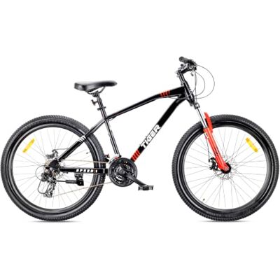sun baby Tiger Bike VTT 26 Pouces pour garçons et Hommes, Vélo Tout Terrain 26" Cadre en Acier, 21 Vitesses, Freins à Disque, Amortisseur Noir-Rouge - Publicité sun baby Tiger Bike VTT 26 Pouces pour garçons et Hommes, Vélo Tout Terrain 26" Cadre en Acier, 21 Vitesses, Freins à Disque, Amortisseur Noir-Rouge - Publicité