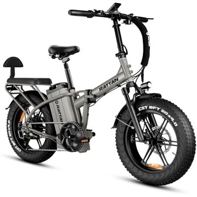 Rattan LM/LF Ultra Pro Vélo Électrique Adulte Pliable, Batterie Amovible 48V 40.5Ah/18Ah, Jusqu’à 195Km/120 km d’Autonomie, 2 Sièges, Freins Hydrauliques (LM Ultra, Gray(48V 40.5Ah)) - Publicité Rattan LM/LF Ultra Pro Vélo Électrique Adulte Pliable, Batterie Amovible 48V 40.5Ah/18Ah, Jusqu’à 195Km/120 km d’Autonomie, 2 Sièges, Freins Hydrauliques (LM Ultra, Gray(48V 40.5Ah)) - Publicité