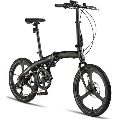 Licorne Bike Phoenix 2D Cross Vélo pliant en aluminium 20" avec frein à disque et frein à disque Pour homme et femme Dérailleur 7 vitesses Cadre en aluminium - Publicité Licorne Bike Phoenix 2D Cross Vélo pliant en aluminium 20" avec frein à disque et frein à disque Pour homme et femme Dérailleur 7 vitesses Cadre en aluminium - Publicité