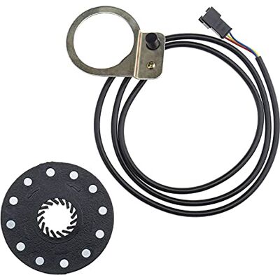 EMSea 12 Aimants Capteur de Vitesse, Système d'assistance au Pouls avec Connecteur de 3 Broches Mâle et Câble de 90cm pour Vélo Électrique Pas - Publicité EMSea 12 Aimants Capteur de Vitesse, Système d'assistance au Pouls avec Connecteur de 3 Broches Mâle et Câble de 90cm pour Vélo Électrique Pas - Publicité