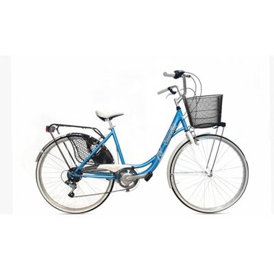 Cicli Cascella Vélo 26 MARILUF Femme SHIMANO 6 V Bleu Fabriqué en Italie - Publicité Cicli Cascella Vélo 26 MARILUF Femme SHIMANO 6 V Bleu Fabriqué en Italie - Publicité