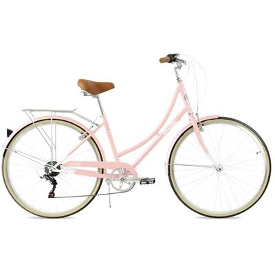 FabricBike Vélo de Ville 28", 7V, 45cm, Rose Doux - Publicité FabricBike Vélo de Ville 28", 7V, 45cm, Rose Doux - Publicité