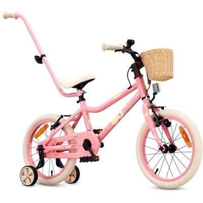 sun baby LOOFI vélo Enfant 12, 14 ou 16 Pouces Vélo fille et garçon 2–6 ans, cadre aluminium léger, roulettes, panier, sonnette et autocollants - Publicité sun baby LOOFI vélo Enfant 12, 14 ou 16 Pouces Vélo fille et garçon 2–6 ans, cadre aluminium léger, roulettes, panier, sonnette et autocollants - Publicité
