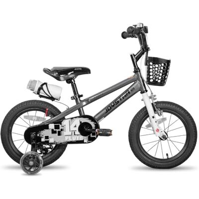 JOYSTAR Pluto 14 Pouces Enfants vélo pour Les garçons et Les Filles de 3 à 5 Ans. Gris - Publicité JOYSTAR Pluto 14 Pouces Enfants vélo pour Les garçons et Les Filles de 3 à 5 Ans. Gris - Publicité