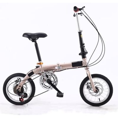 BENSIMPB Vélo Pliant de 14 Pouces pour Adultes à 6 Vitesses avec Système de Pliage Rapide, Idéal pour le Camping et les Voyages en Plein Air Couleur C - Publicité BENSIMPB Vélo Pliant de 14 Pouces pour Adultes à 6 Vitesses avec Système de Pliage Rapide, Idéal pour le Camping et les Voyages en Plein Air Couleur C - Publicité